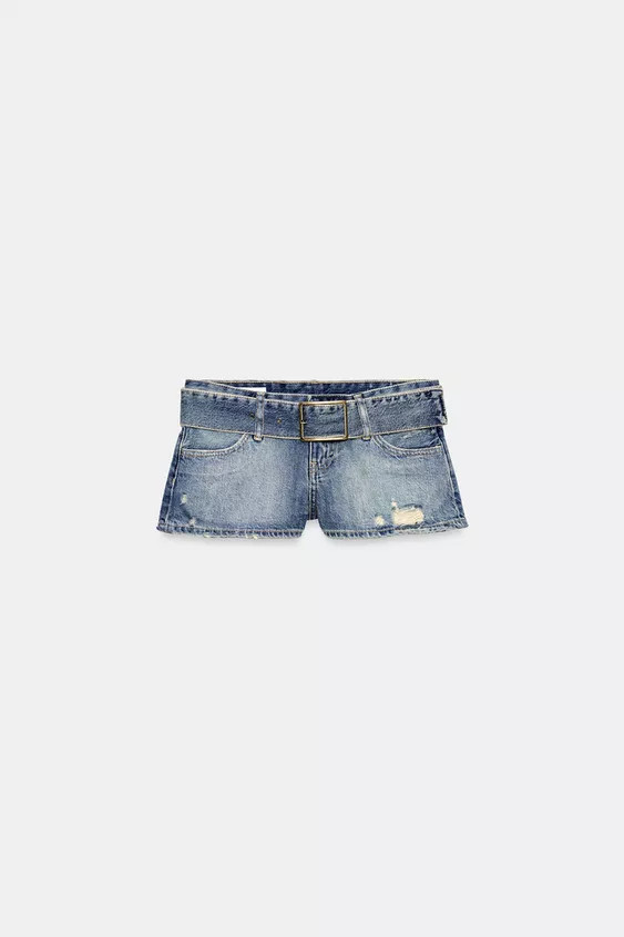 JEANSSHORTS MIT G\u00dcRTEL | Zara US