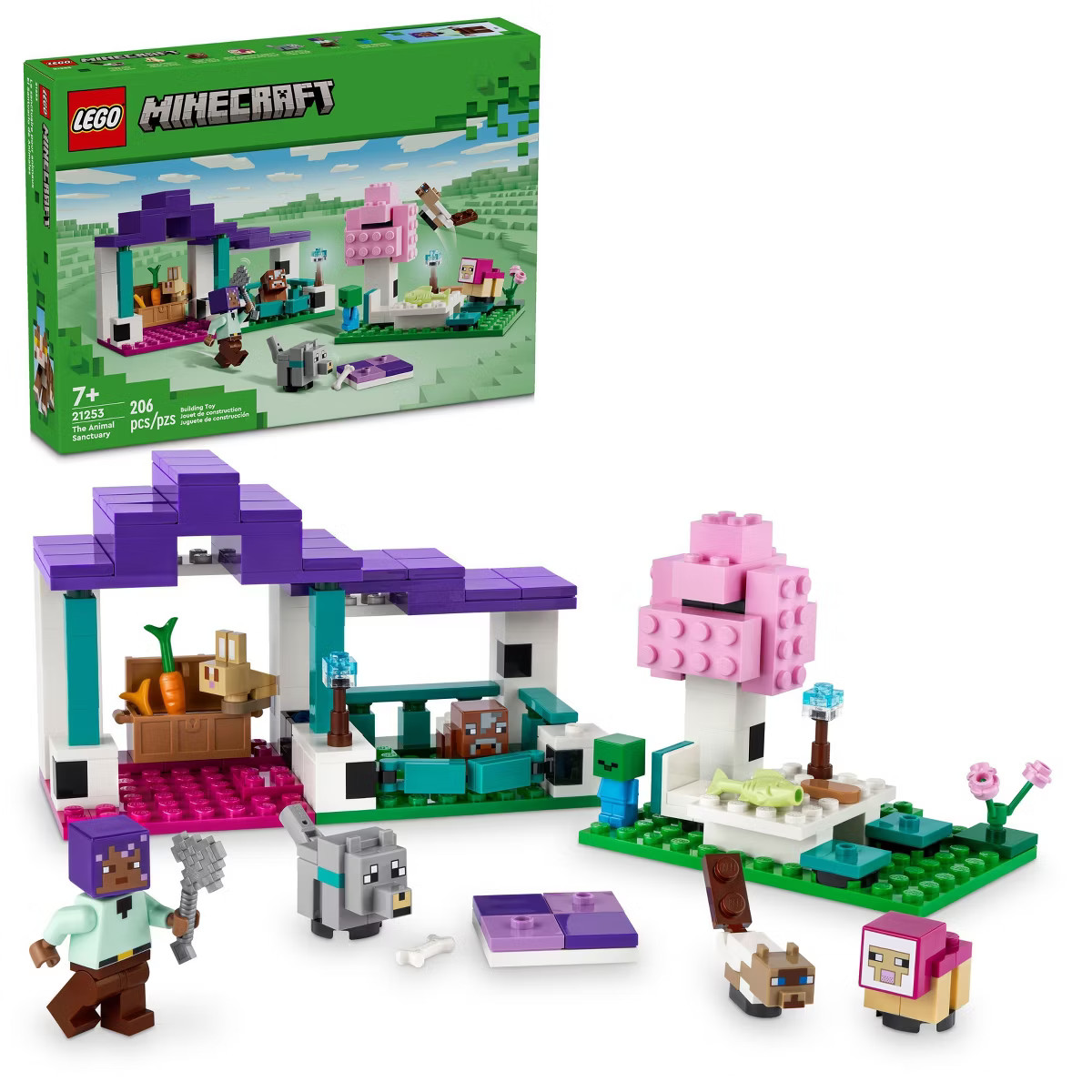 LEGO Minecraft The Animal Sanctuary Gaming Toy 21253 | Target