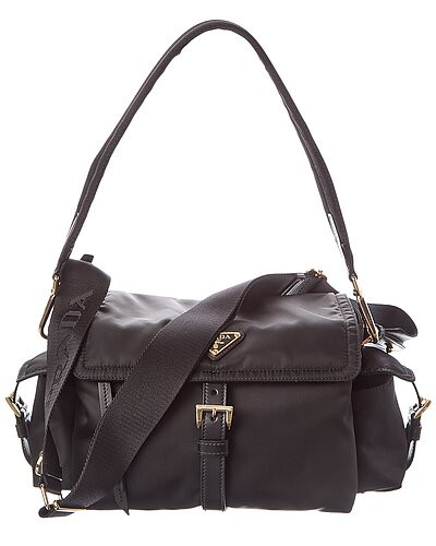 Explore Medium Re-Nylon & Leather Shoulder Bag | Gilt & Gilt City