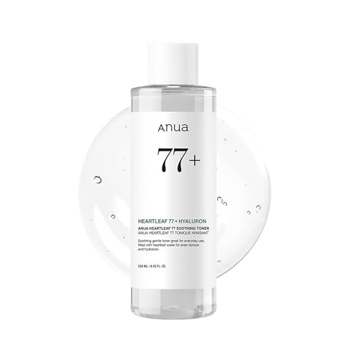 ANUA Heartleaf 77% Soothing Toner I pH 5.5 Trouble Care, Calming Skin, Refreshing, Hydrating, Purifying, Cruelty Free, Vegan,(250ml / 8.45 fl.oz.) | Amazon (UK)