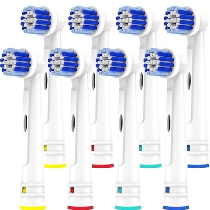 Replacement Toothbrush Heads Compatible with Oral B Braun,8 Pack Professional Electric Toothbrush... | Amazon (US)