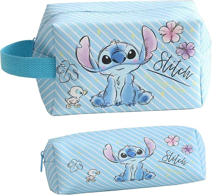 Travel Cosmetic Bag, Large Capacity Cartoon Cosmetic Pouch Makeup Bag with Zipper, Travel Toiletr... | Amazon (US)