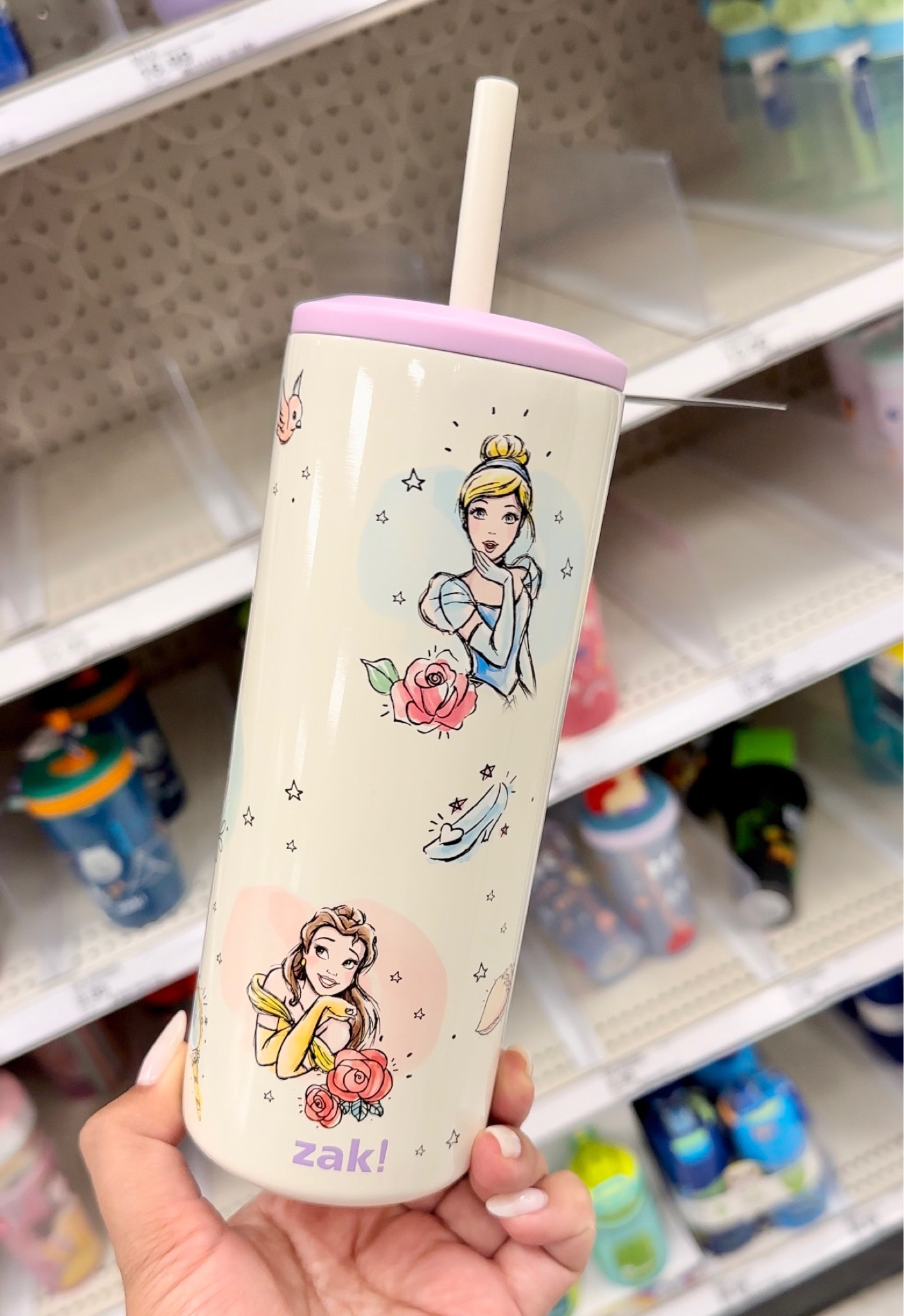 Disney Princesses 12oz Plastic Tritan Summit Kids Water Bottle With Straw -  Simple Modern : Target