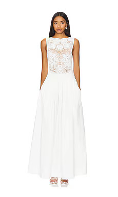 Tularosa Kenleigh Maxi Dress in White from Revolve.com | Revolve Clothing (Global)