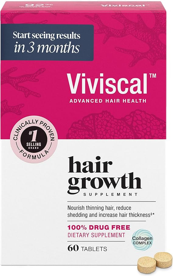 Viviscal Hair Growth Supplements For Women For Thicker, Fuller Hair, Nourishes Thinning & Loss, W... | Amazon (US)