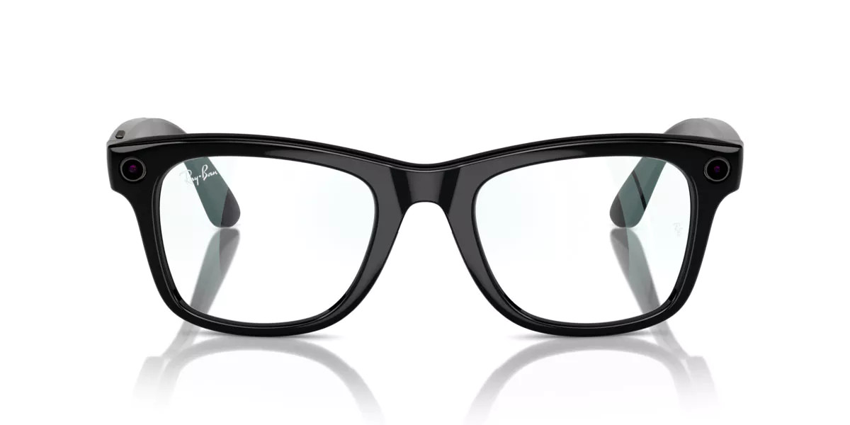 Ray-Ban Meta RW4008 Wayfarer with Blue-Light Block 601/SB Men's Glasses Black Size 53 - Blue Light Block Available | SmartBuyGlasses Global