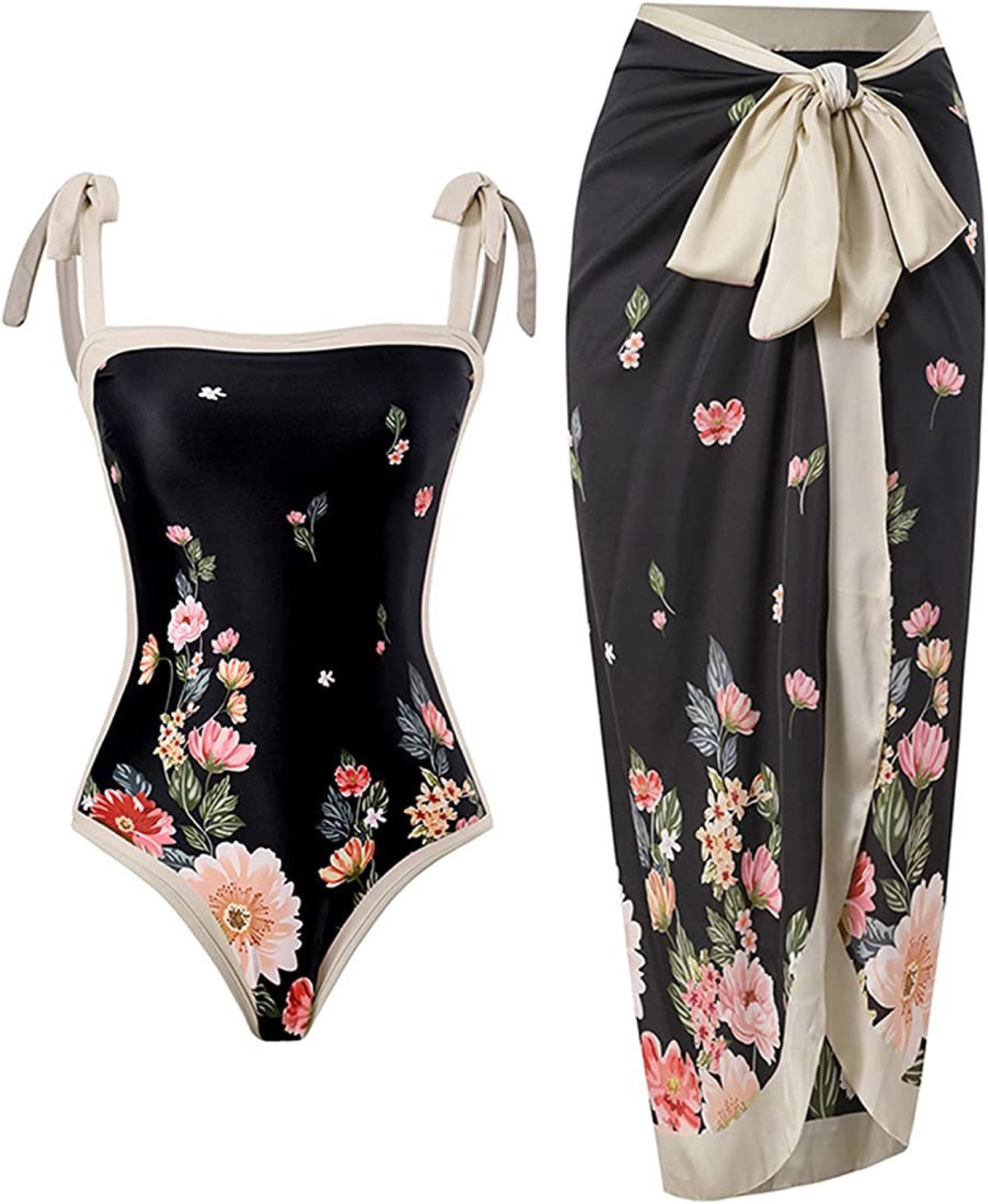 Beautiful matching swimsuit and cover up for this summer!! 

#LTKSeasonal #LTKunder50 #LTKswim