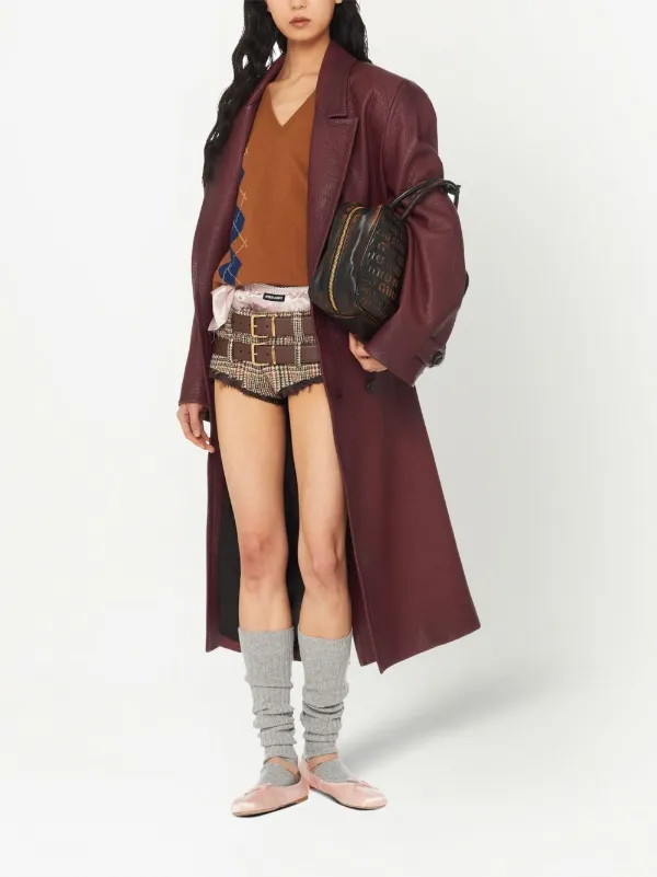 houndstooth check shorts | Farfetch Global