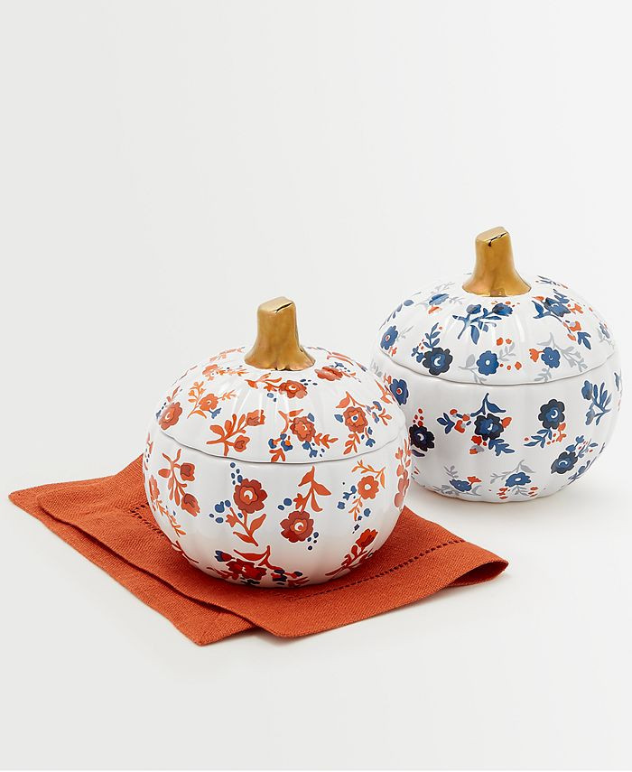 Martha Stewart Collection Harvest Pumpkin Cocottes, Set of 2, Created for Macy's & Reviews - Cook... | Macys (US)
