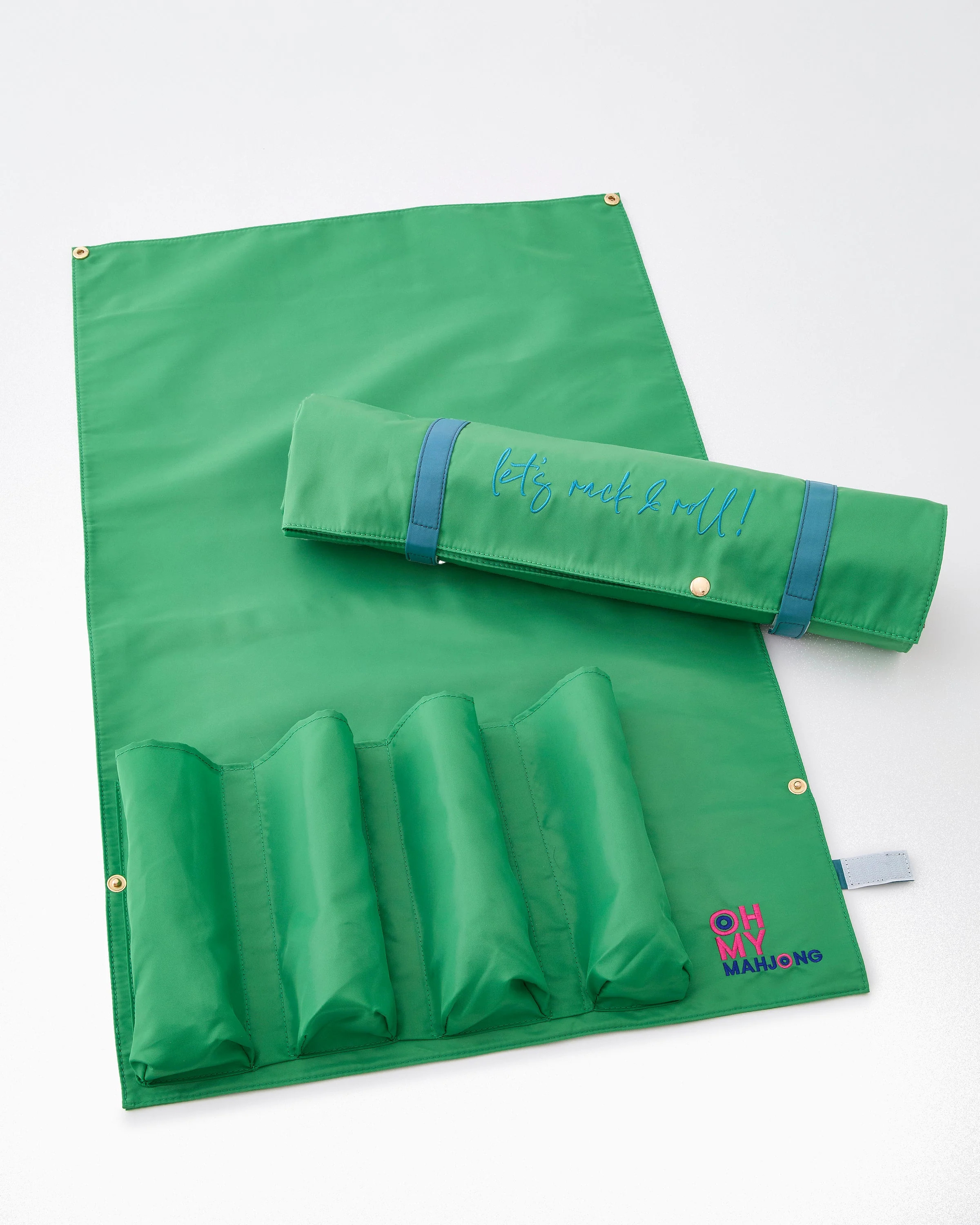 Kelly Green Let's Rack & Roll Bag | Oh My Mahjong