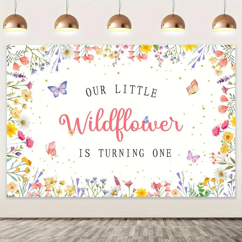 Wildflower Themed Anniversary Birthday Background Cloth - Temu | Temu Affiliate Program