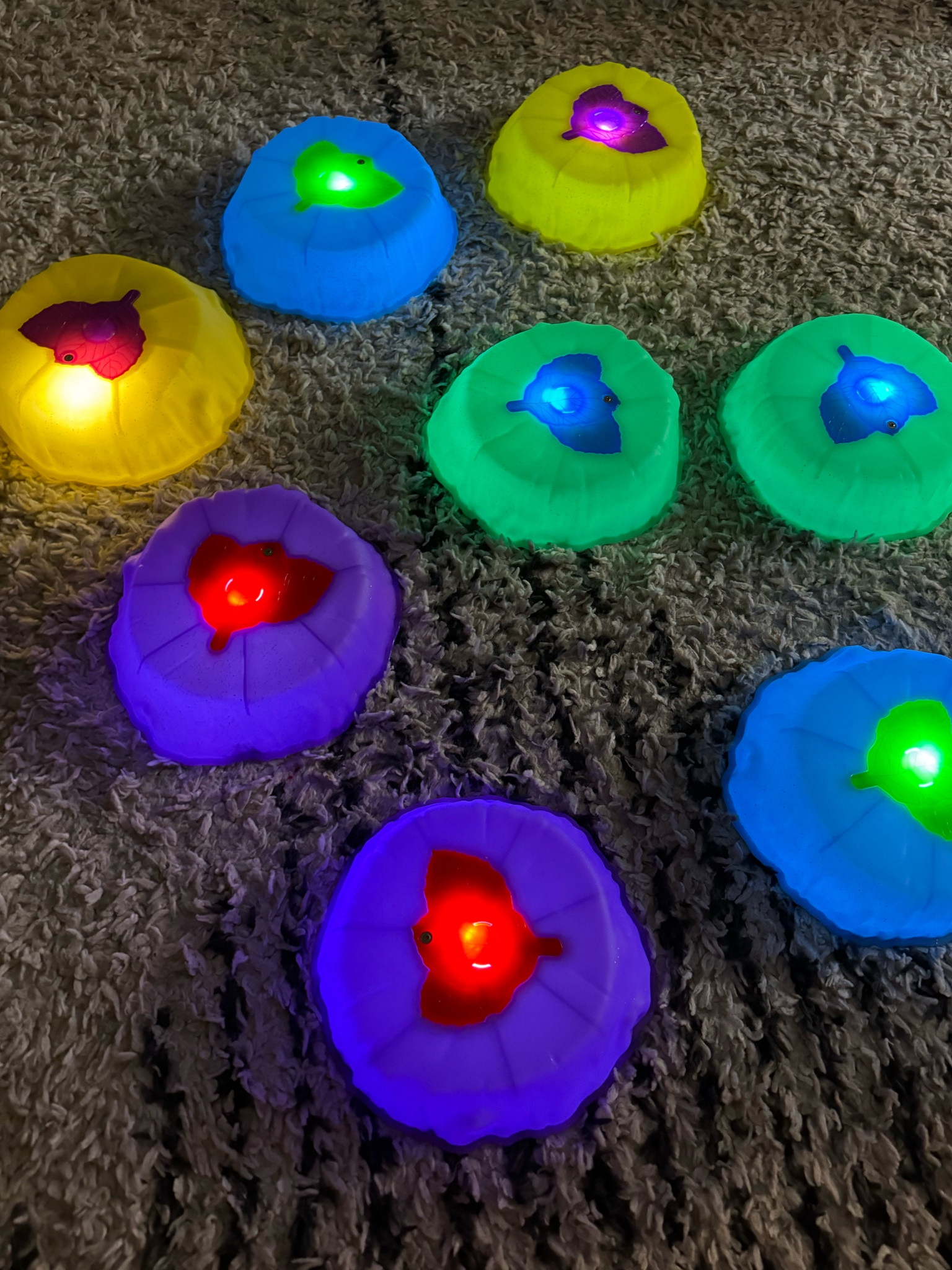 Glow floor is lava.  My toddler loves this game.  One set comes with four light up stones and four longer ones that don’t light up 

#LTKCyberWeek #LTKHoliday #LTKGiftGuide
