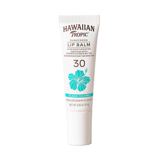 Hawaiian Tropic Lip Sunscreen SPF 30, Island Coconut | SPF Lip Balm, Beach Essentials, Travel Siz... | Amazon (US)