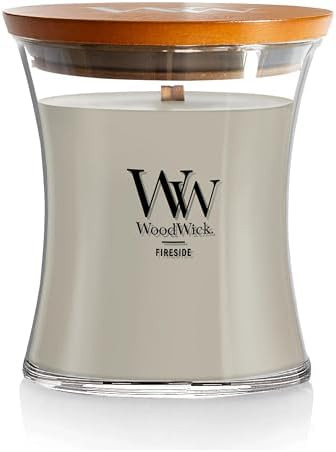 WoodWick Fireside Holiday Candle Gifts for Women and Men, 9.7 oz Medium Hourglass Candle with Cra... | Amazon (US)