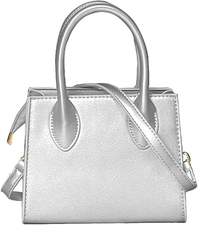 Small crossbody tote bags for women faux leather cute clutch mini purses and handbags | Amazon (US)