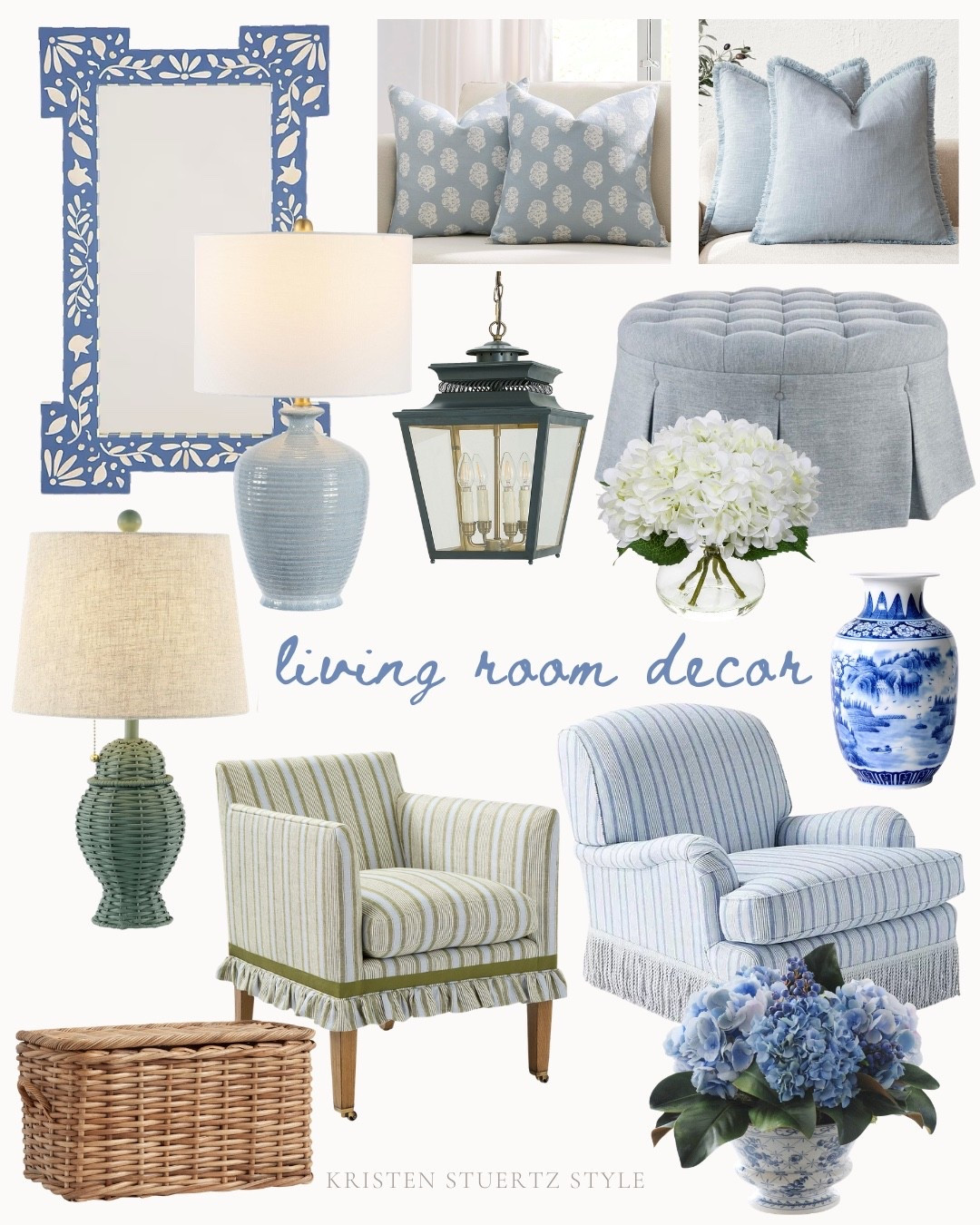 A collection of blue and green home decor accents and furniture for the living room!

@ltk #home decor #home accessories #living room

#LTKOver40 #LTKHome