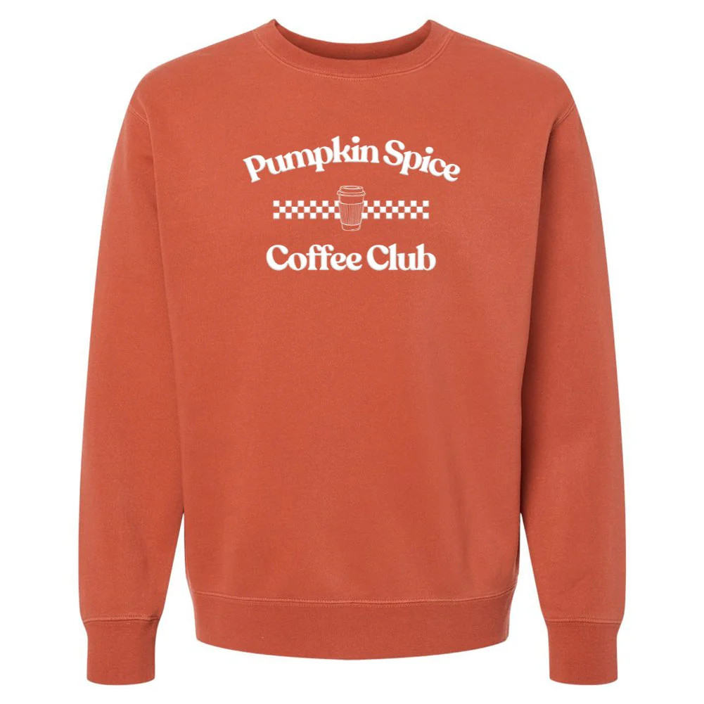 PUFF 'Pumpkin Spice Coffee Club' Cozy Crew | United Monograms
