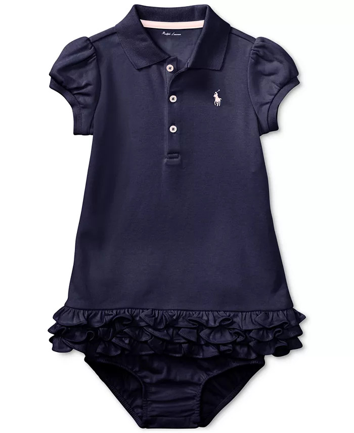 Baby Girls Ruffled Trim Cupcake Dress | Macy's