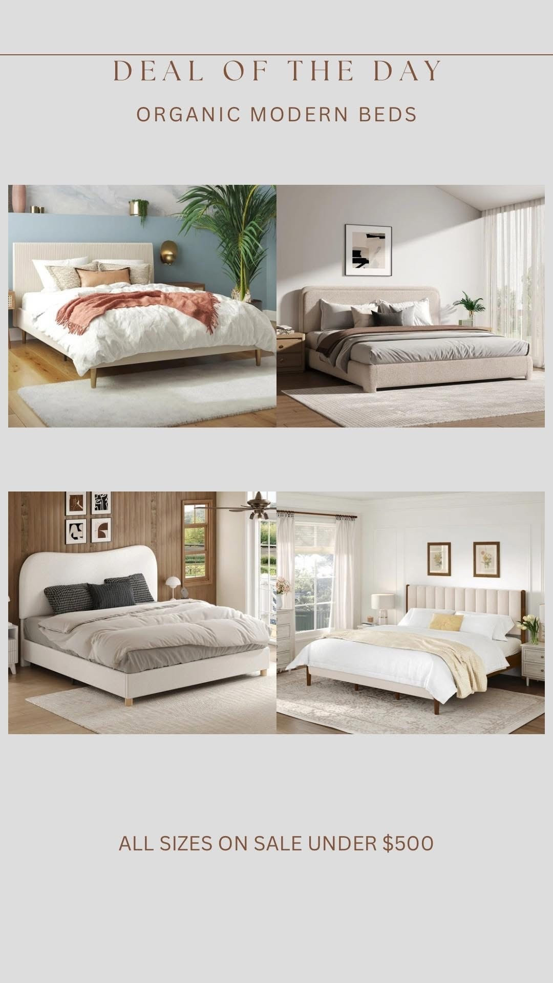 @wayfair prettiest organic modern style beds on sale for End of Year Clearance!!!! Everything up to 60% off and fast shipping!!! #wayfair #wayfairpartner #ad

#LTKSaleAlert #LTKHome