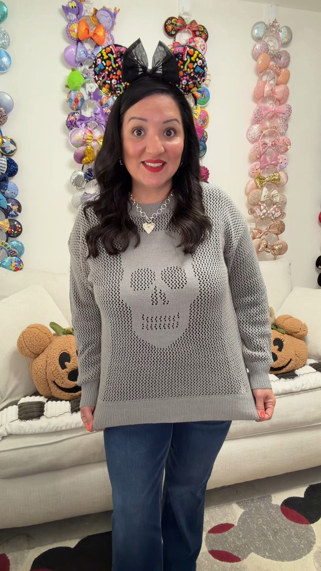 💀 Spooky season called… and I answered! 🖤🎃

This BloomChic sheer skull hollow-out pullover is such a fun way to add a little Halloween spirit to your wardrobe without going full costume! I’m loving the spooky-but-cute vibe, and it’s perfect with jeans, leggings, or your favorite Halloween accessories. 👻🖤

Available in M–6XL!

🛍️ Shop this look through my LTK!
✨ And don’t forget to use code LTK15 at checkout for 15% off!

#BloomChic #HalloweenStyle #SpookySeason #PlusSizeFashion #LTKFinds

#LTKootd #LTKgrwm #LTKdayinmylife
