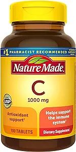 Nature Made Vitamin C 1000 mg, 100 Tablets, Helps Support the Immune System | Amazon (US)