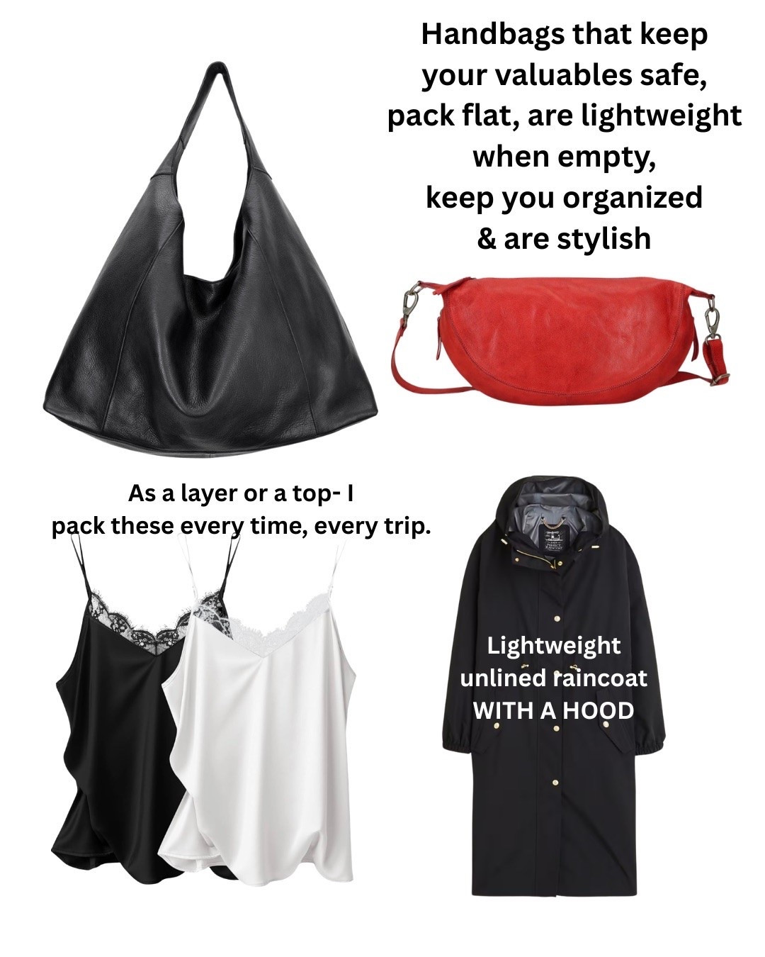 Travel essentials use FB20 for 20% off these leather bags