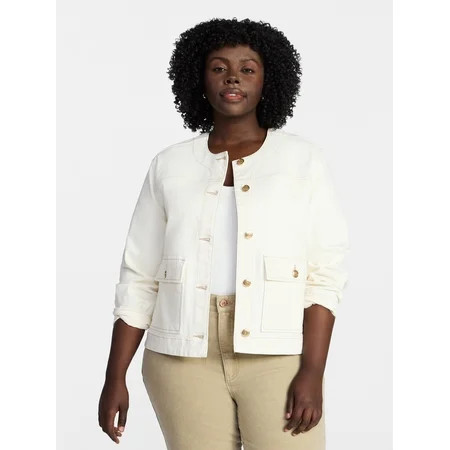 Terra & Sky Women s Plus Denim Lady Jacket Sizes 0X-5X | Walmart (US)