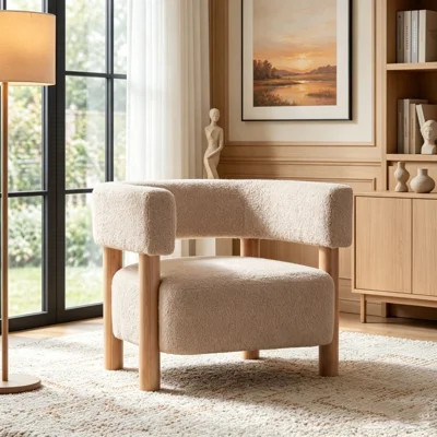 Boucle Upholstered Accent Arm Chair | Wayfair North America