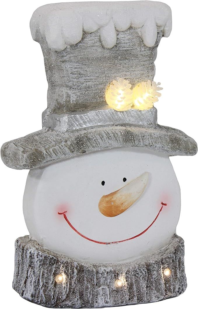 Sunnydaze Frosty Friend Snowman Indoor Christmas Decoration with LED Lights - Holiday Winter Ligh... | Amazon (US)