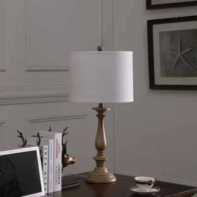 Coastal Wood Effect Polyresin Table Lamp | Wayfair North America