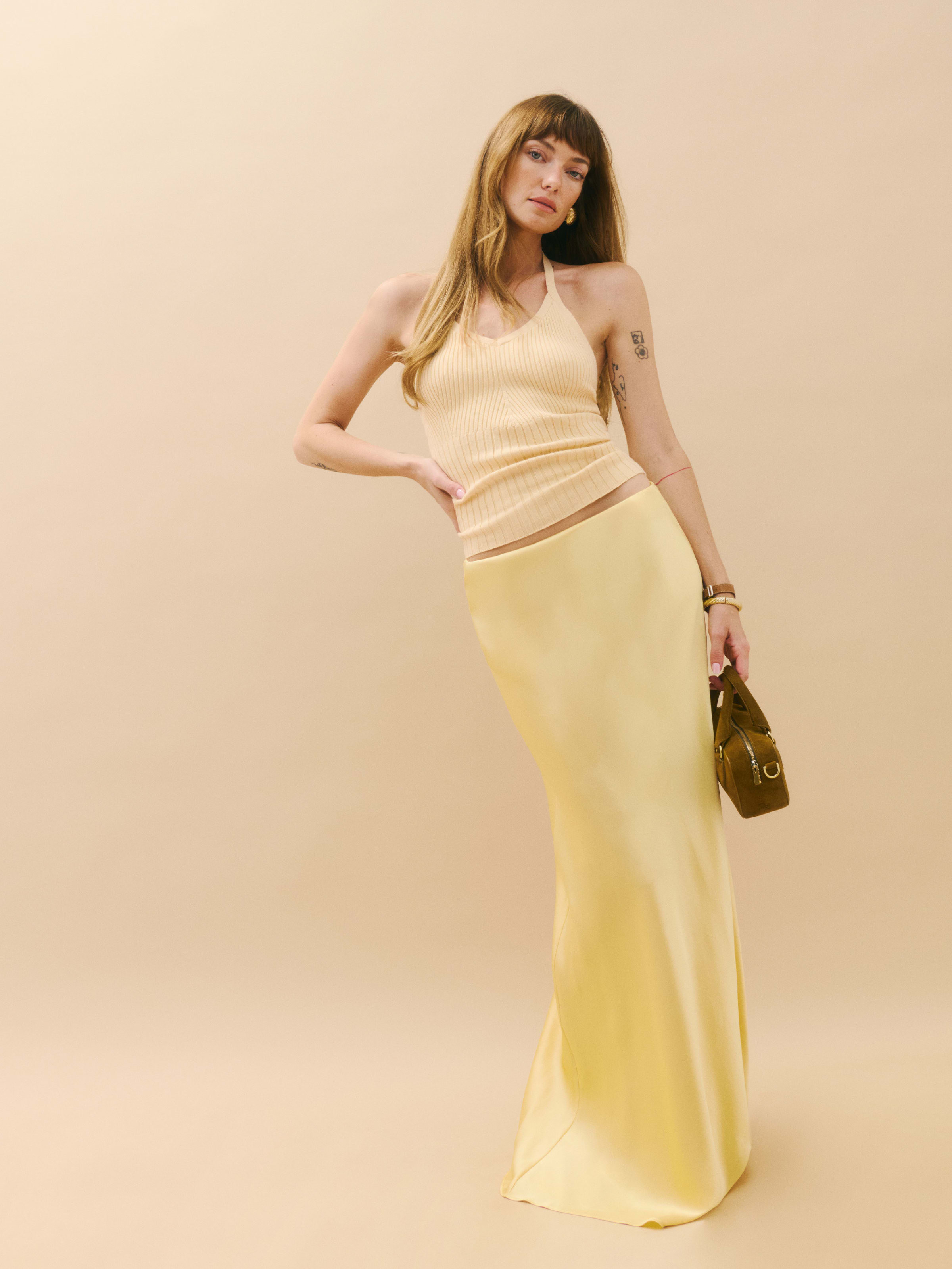 Bella Silk Skirt | Reformation (Global)