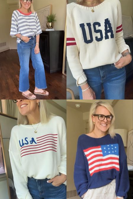 New launch from social threads . 

Code CINDY15 for 15% off

Americana. Great America. USA sweaters for Memorial Day or 4th of July 



#LTKfamily #LTKstyletip #LTKover40
