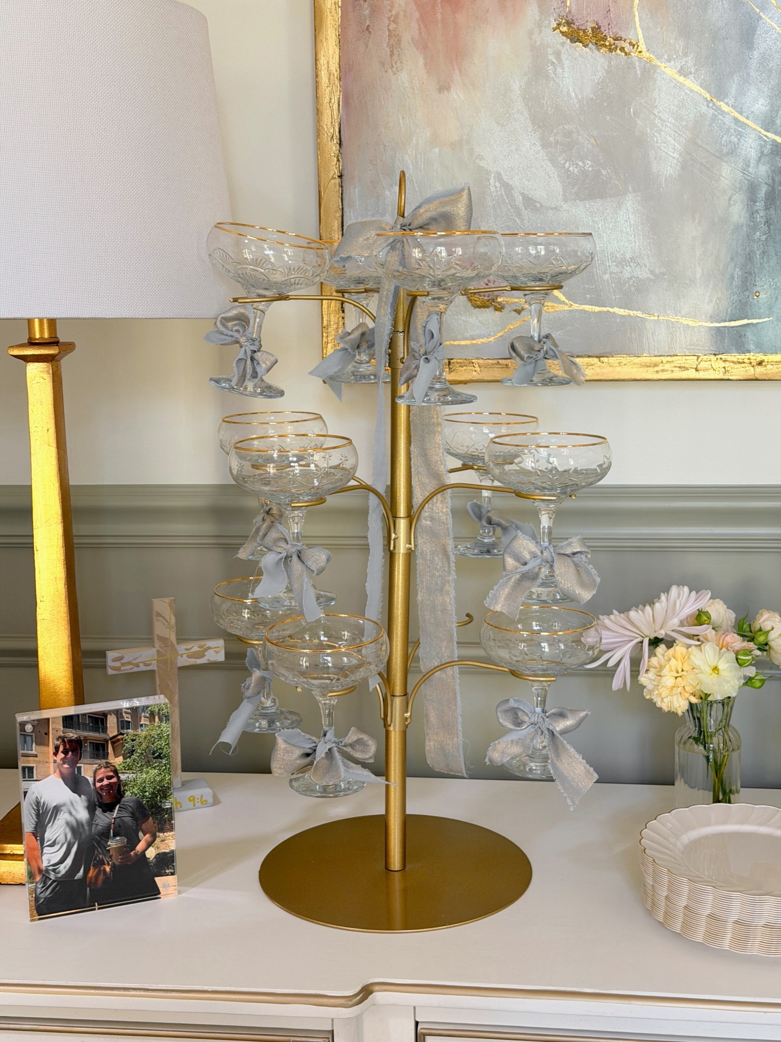 This gold champagne tower is so perfect for hosting!

#champagetower #champagneglasses #coupeglasses #bridalshower #hosting

#LTKHome