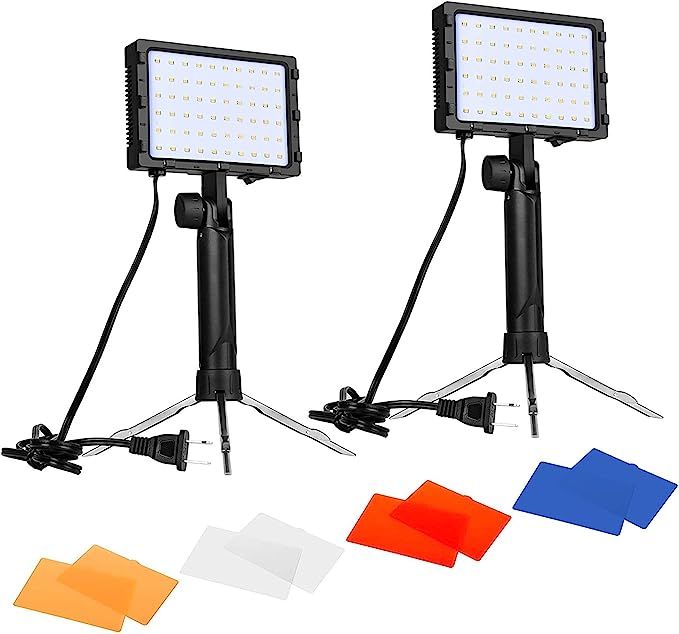 Emart 60 LED Continuous Portable Photography Lighting Kit for Table Top Photo Video Studio Light ... | Amazon (US)