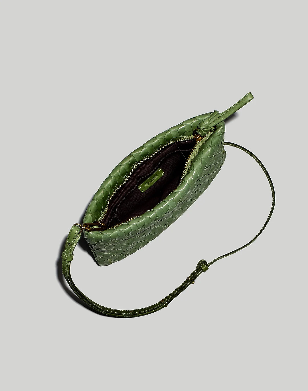 The Puff Crossbody Bag: Woven Leather Edition | Madewell