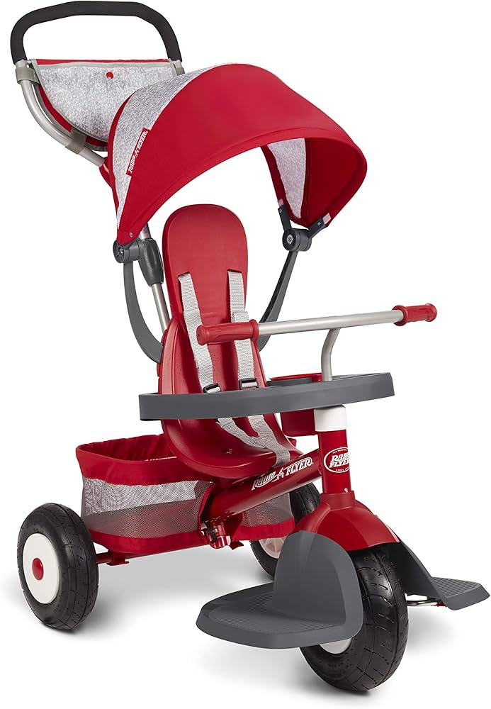Radio Flyer Ultimate All-Terrain Stroll 'N Trike, Kids and Toddler Tricycle, Red Toddler Bike, Fo... | Amazon (US)
