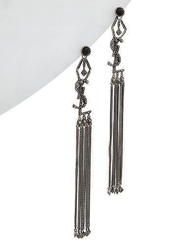 Monogram Tassel Earrings | Gilt & Gilt City