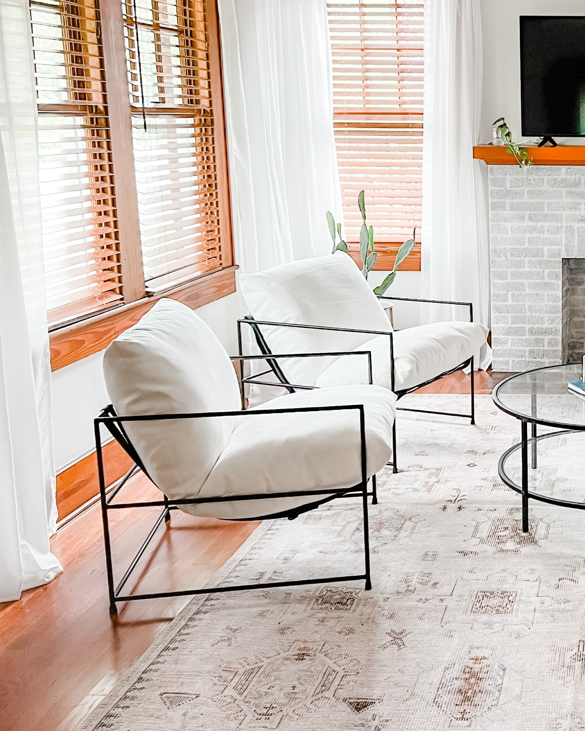 Y’all are as obsessed with these chairs as I am! These metal framed chairs with plush cushions are by far my favorite furniture items in our lux Airbnb. 
I linked an off-white version (better for stains) for you here!
Pro tip: Before using, spray the cushions with scotch guard, spot clean, machine wash when you need to, & reapply scotch guard spray. 
Would you put these chairs in your home?
P.S. they’re 20% off this weekend with code SALE20


#LTKSale #LTKhome