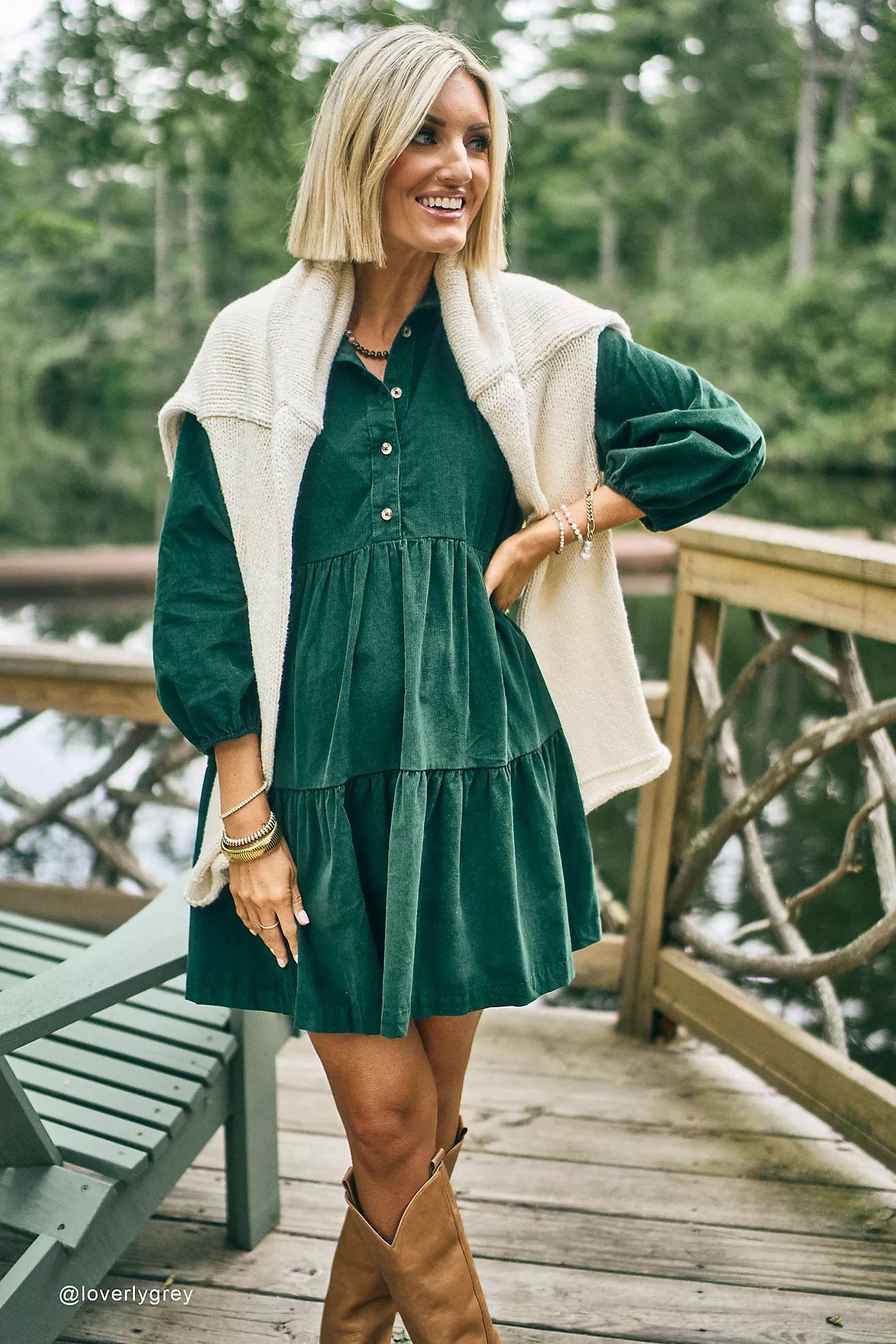The @loverlygrey Bettina Mini Shirt Dress by Maeve | Anthropologie (US)
