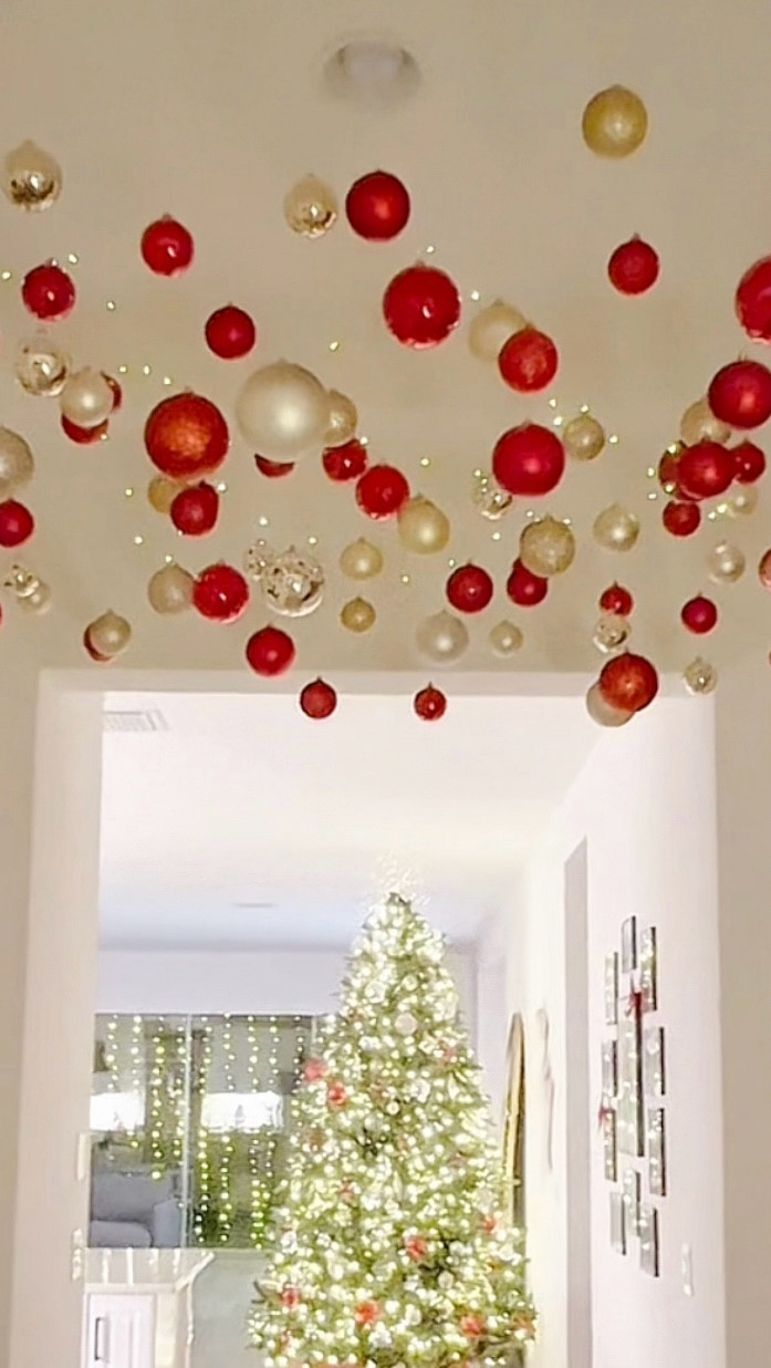 Ornaments hanging from ceiling tutorial! Christmas Decor ❤️


#LTKHome #LTKSeasonal #LTKHoliday