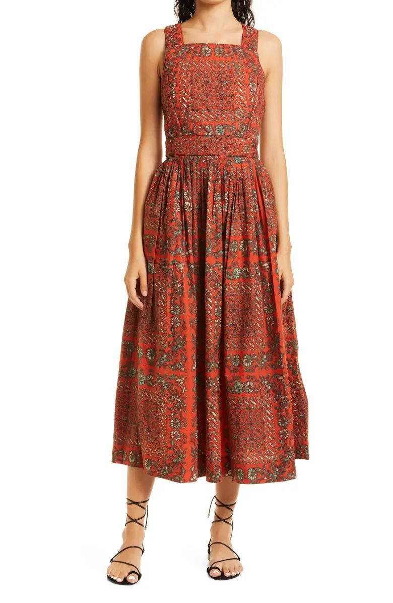 Ulla Johnson Kerani Cross Back Cotton Sundress | Nordstrom | Nordstrom