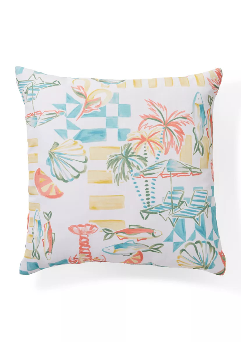 All Over Coastal Outdoor Pillow Set | Belk