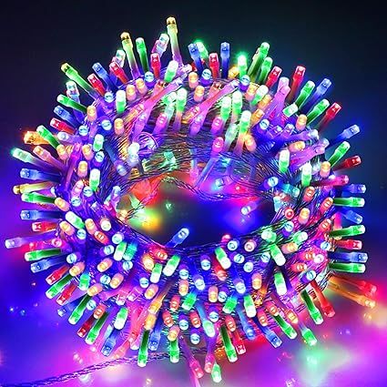 VTECHOLOGY Christmas String Lights, 33FT 100 LEDs Indoor String Lights 8 Modes with End-to-End Pl... | Amazon (US)