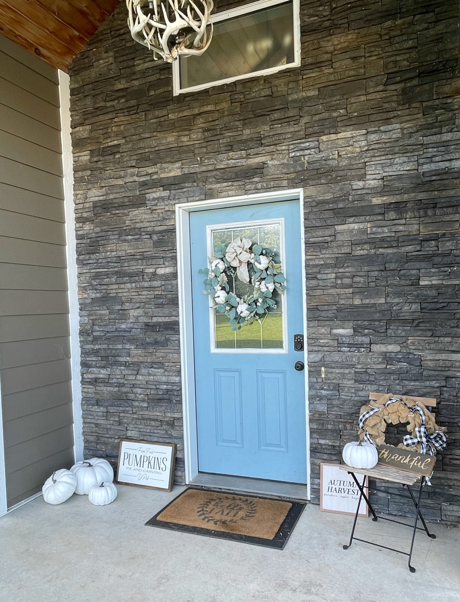 Fall decor, porch decor, 
Target, white pumpkins, wreath, fall wreath 

#LTKunder50 #LTKSeasonal #LTKhome