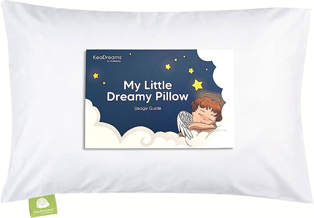 Toddler Pillow with Pillowcase - 13x18 My Little Dreamy Pillow, Organic Cotton Toddler Pillows fo... | Amazon (US)