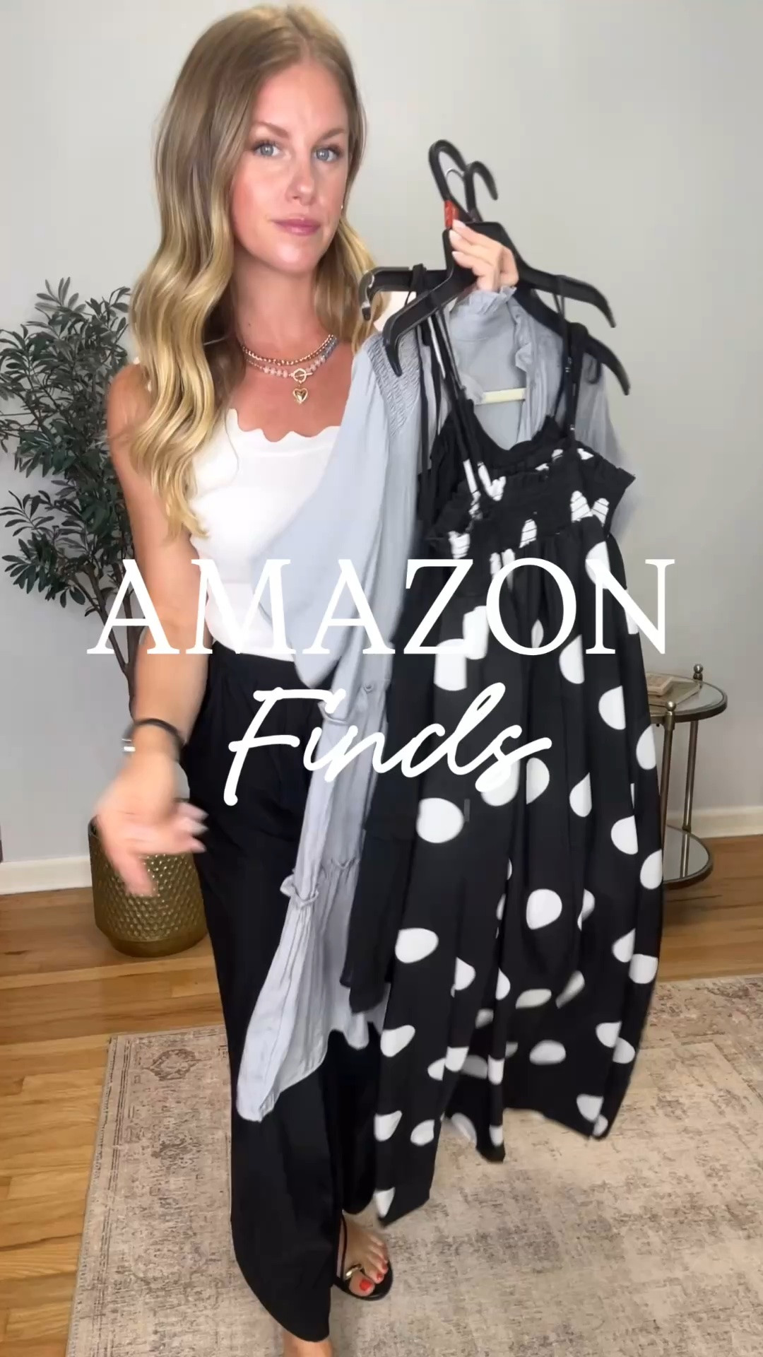 🖤 AMAZON FINDS 🖤 Just Comment YES for links! 

Black + white = the easiest way to look effortlessly put together! 

🖤 The perfect black dress for the teacher/office wardrobe -  polished but still comfy
🤍 A fun ruffled romper with shoulder ties for an easy summer outfit
🖤🤍 The trendiest lightweight polka dot maxi dress, perfect for everything from brunch to date night

Size S in all! 

Affordable, easy to wear, and SO cute. Which one is your favorite?!

#AmazonFashion #AmazonFinds #AmazonFashionFinds #AffordableFashion #BlackAndWhiteOutfits Teacher Outfits.  Workwear Style. Office Outfits.  Summer Outfits.  Amazon Must Haves. Amazon style.  Mom-Style.  Affordable Style.

#LTKootd #LTKWorkwear #LTKSaleAlert