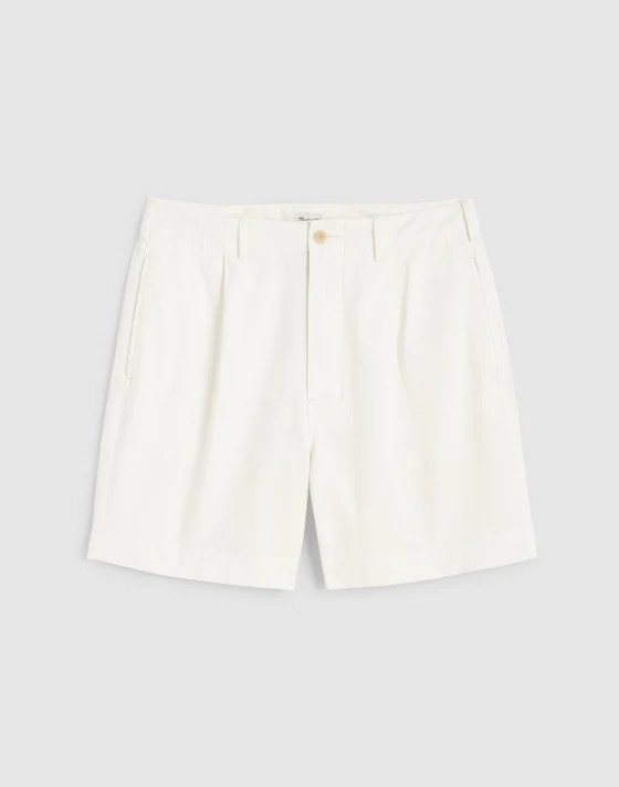 Pleated Chino Shorts in Uniform Twill | Madewell