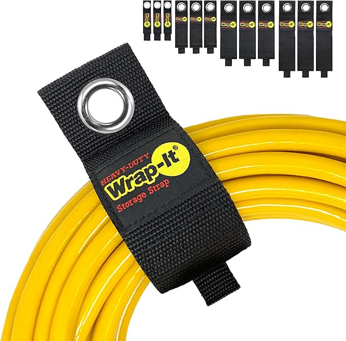 Heavy-Duty Wrap-It Storage Straps (Assorted 12 Pack) - Hook and Loop Hanging Extension Cord Organ... | Amazon (US)