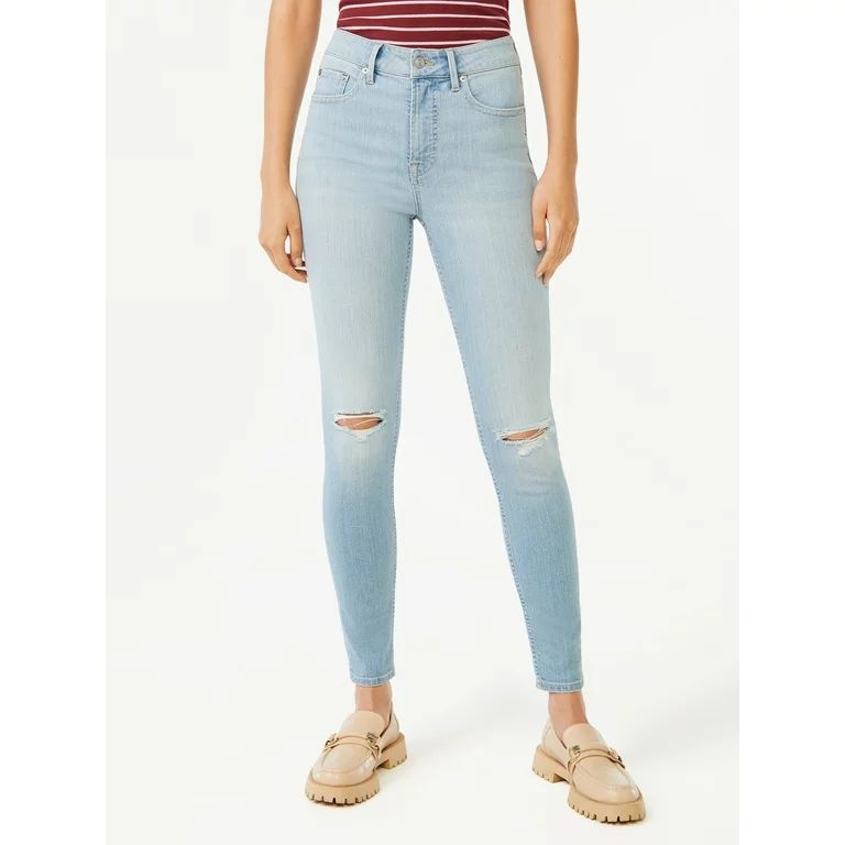 Free Assembly Women’s High Rise Skinny Jeans, 29” Inseam for Regular, Sizes 0-22 | Walmart (US)