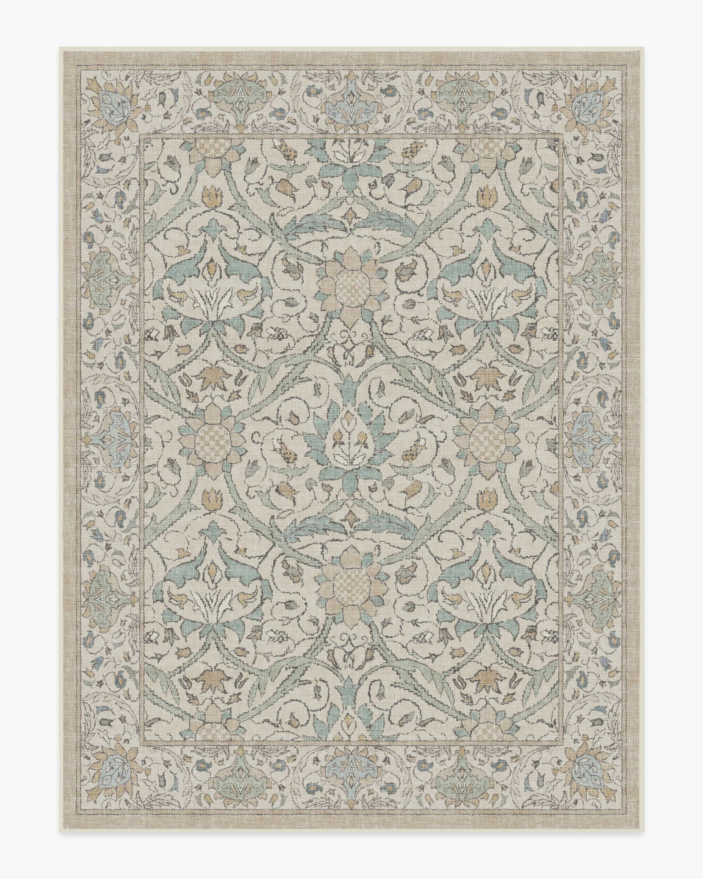 Montreal Natural Jade Flatwoven Rug by Morris & Co. | Ruggable